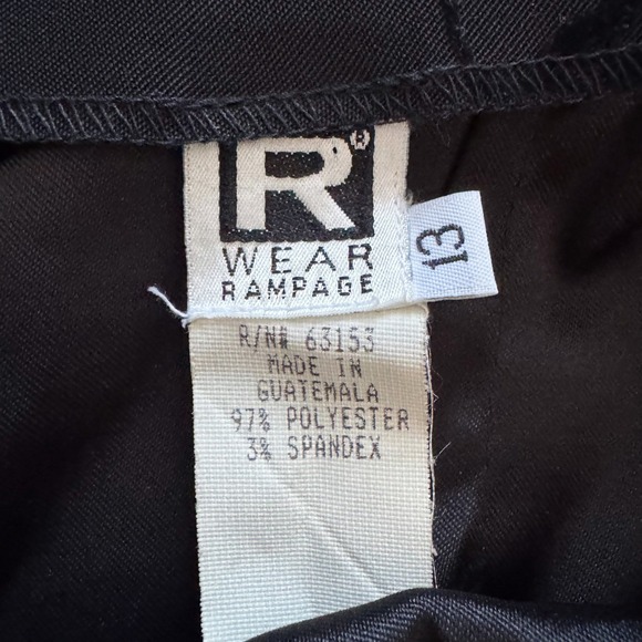 Rampage Wear Black Floral Velvet Burnout Spaghetti Strap Mini Dress Sz 8 10 Y2K - Picture 2 of 12